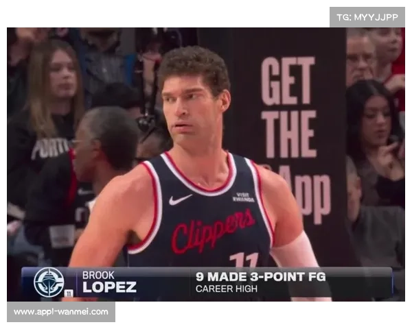 布鲁克-洛佩斯14投9中三分砍31分，成37岁后第三位9三分球员